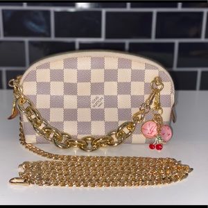 Louis Vuitton mini poche Damier Azur crossbody